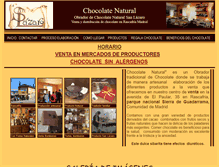 Tablet Screenshot of chocolatenatural.com